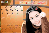 Make-up für die Schule